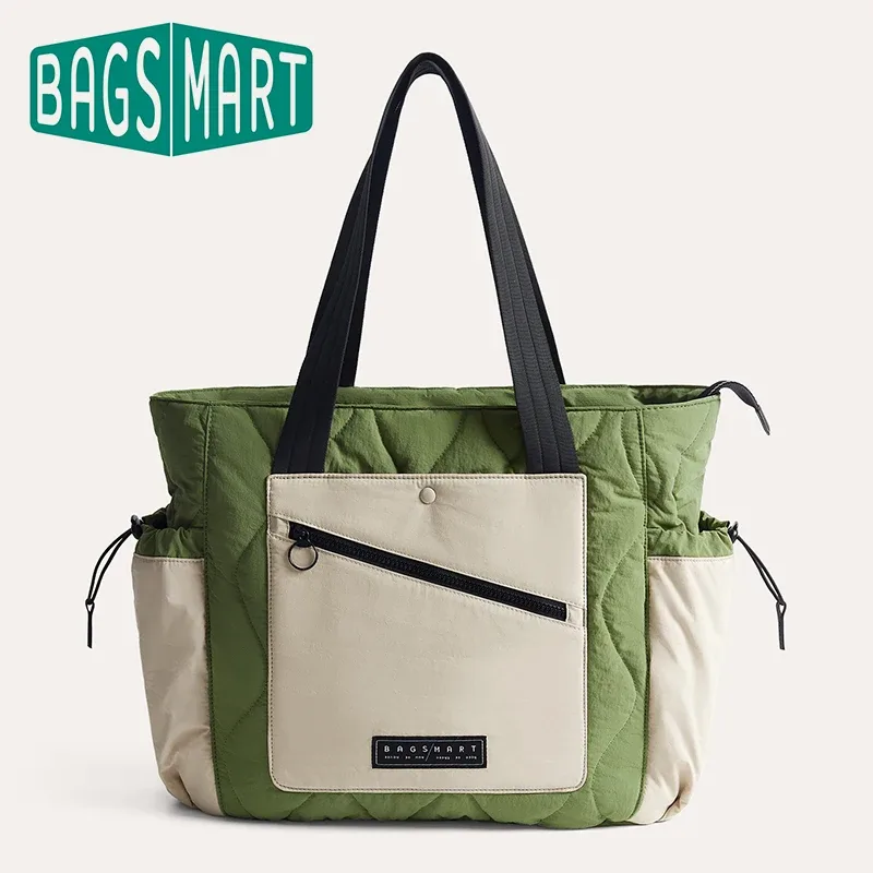 bagsmart : sacs pour femmes, sac fourre-tout imperméable, sac à main léger, idéal pour la salle de sport, le travail et les voyages, grand sac à bandoulière, sacs portés en travers.