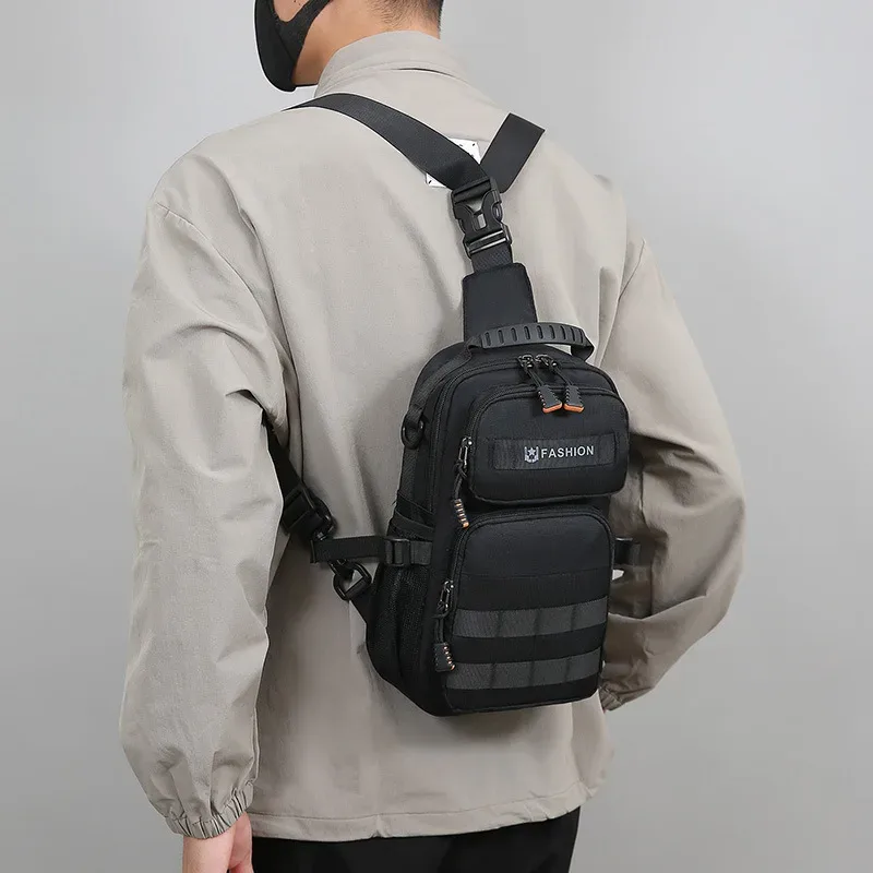 sac dos oxford université polyester rubans hip hop gris kaki noir bleu compact trapze forme pratique usage journalier