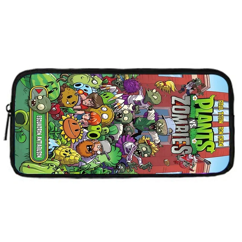 jeu chaud pour enfants pour p-plantes vs z-zombiess, sac à dos d'école avec sacs à déjeuner, sacs à crayons, sacs d'école pour garçons et filles, meilleur cadeau