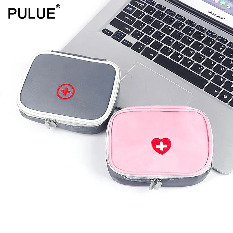 mini sac à médicaments portable pratique, trousse de premiers soins de voyage, trousses d'urgence médicale, trousse de rangement de pilules domestiques en plein air
