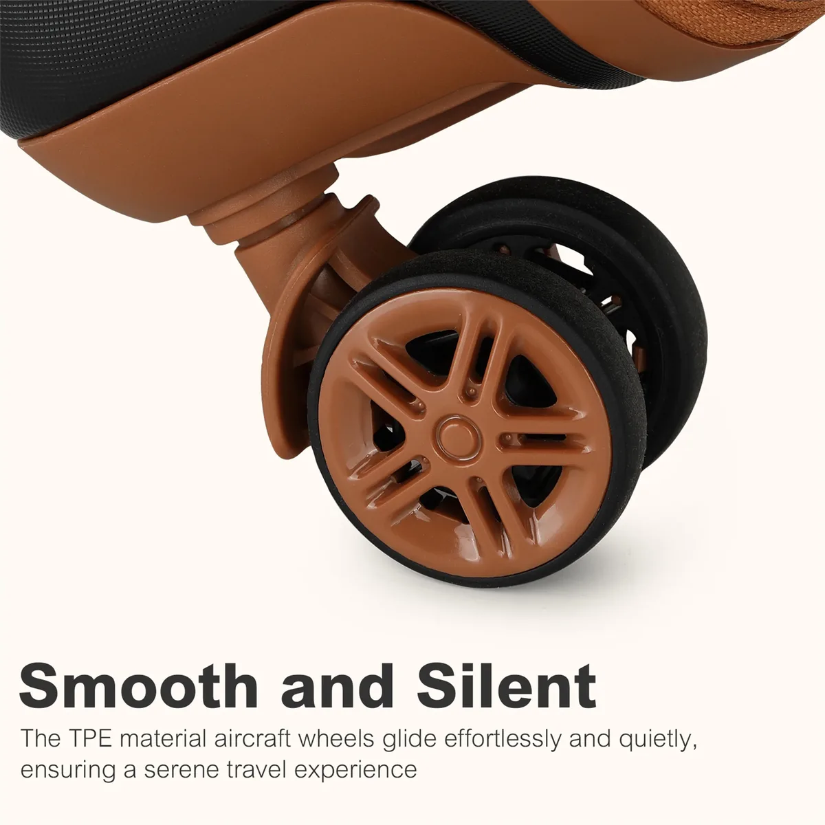 ensemble de valises rigides kono 3 pièces en abs+pc avec 4 roulettes pivotantes et serrure tsa, ensemble de valises trolley 20+24+28 pouces