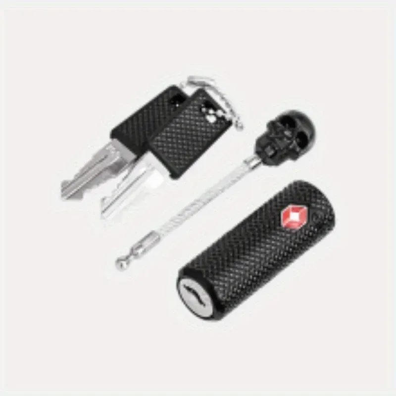 cadenas serrure tsa métal noir blanc contrôle sécurité antivol compact usage voyage valise sac dos rangement