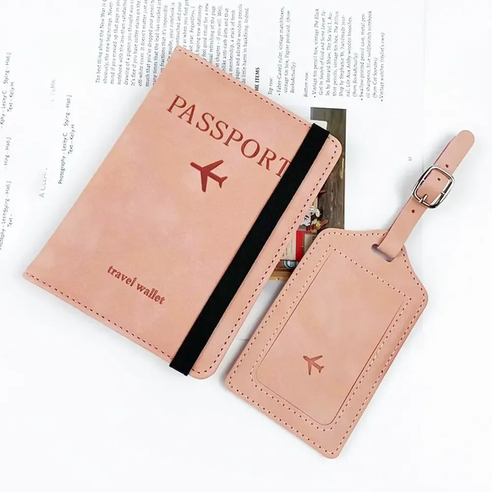 étiquette bagage cuir doré marron rose orange voyage identification nom adresse portable traçabilité bagage