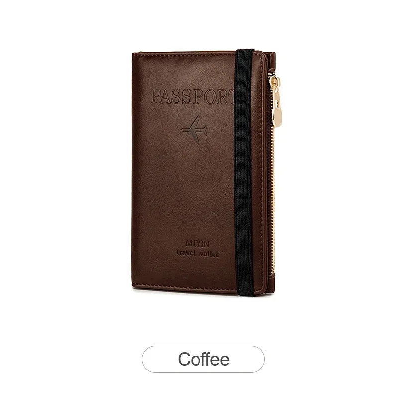 sac de protection pour passeport bloquant rfid, porte-livres pour femmes/hommes, porte-passeport pour voyage, portefeuille pour passeport essentiel
