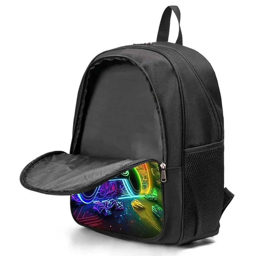 sac à dos double couche gamepad pour garçons et filles, meilleurs cadeaux, sac à dos scolaire dessin animé 2d pour enfants