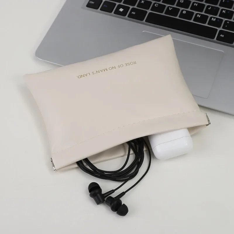 2026 pochette de rangement mini en pu pour écouteurs, sac à monnaie couleur bonbon, porte-monnaie, pochette à rouge à lèvres xl01