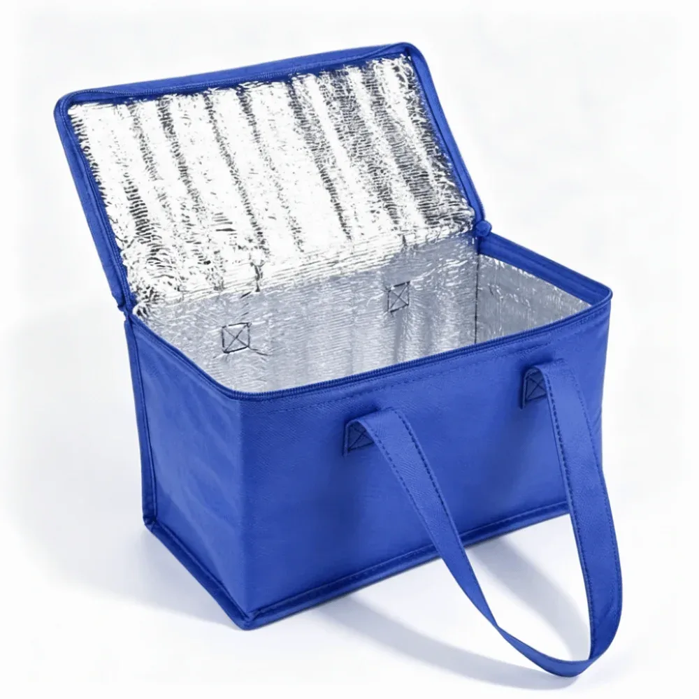 sac isotherme de pique-nique grande capacité, design pliable, isolation thermique, sac de rangement alimentaire, poignée portable, sac de transport pour boissons