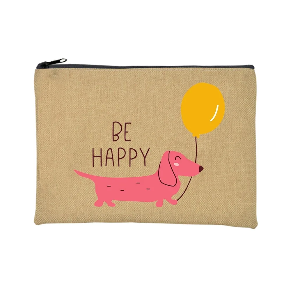 trousse de toilette voyage pochette maquillage jambes courtes mais grande attitude teckel chien imprimer trousse de maquillage voyage organisateur de toilette sacs à cosmétiques pour femmes pochette à fermeture éclair