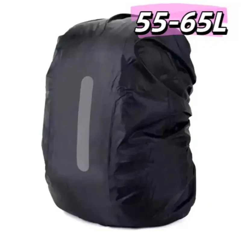 sac à dos imperméable réfléchissant de 15-65l, housse de protection contre la pluie pour sports de plein air, cyclisme, randonnée, escalade.