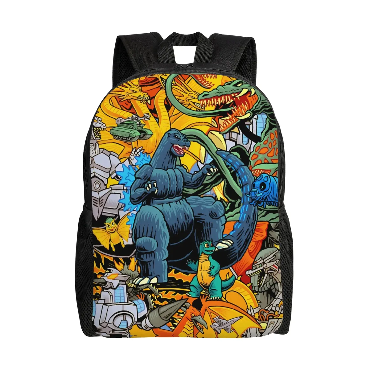 sac à dos imprimé en 3d godzillaed, sacs à dos de randonnée, sacs d'école de haute qualité pour étudiants, grands sacs de lycée, sac à dos esthétique