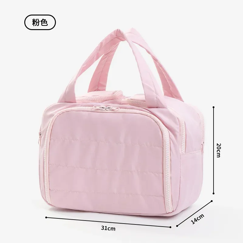 sac de maquillage léger et portable de grande capacité, sac de rangement divers de voyage pour femmes, organisateur de poche, pochette cosmétique, sac de lavage