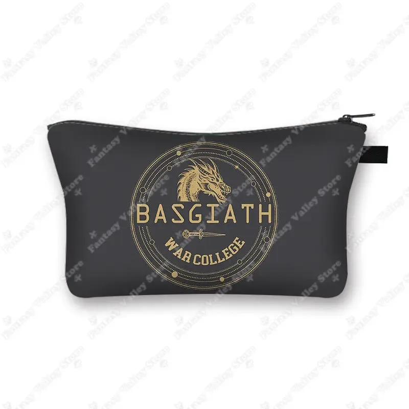 trousse toilette toile noire motif fleurs bleu rose voyage décontracté cosmétiques maquillage sac portable