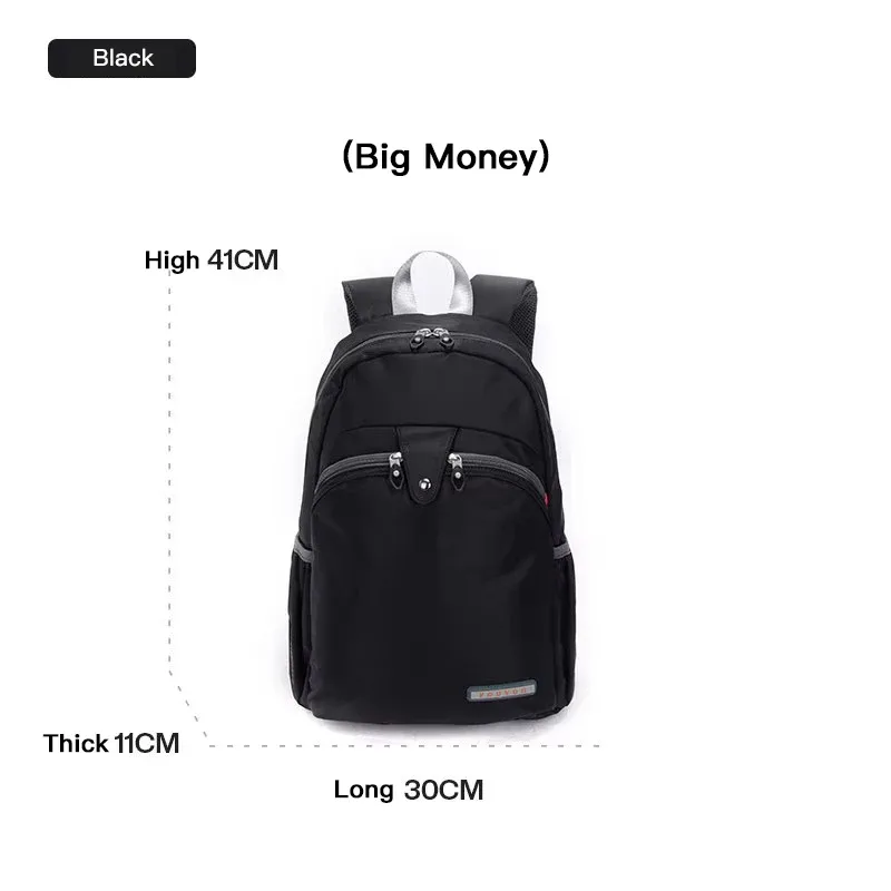foueissac à dos en toile de nylon imperméable pour femme, sac d'école de voyage, sac de sport décontracté, grande capacité, mode, filles, 2587-11