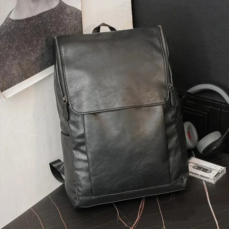 sac à dos monochrome pour homme, cartable étudiant décontracté, sac à dos carillon, design simple, sac de voyage étanche extérieur