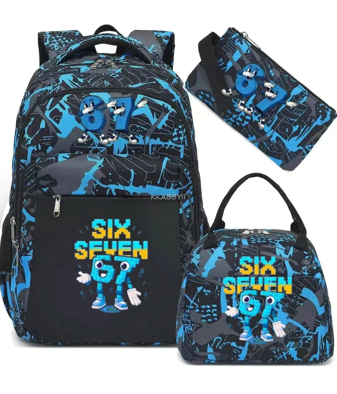 sac à dos steal a brainrot avec sac à lunch pour adolescents et étudiants, ensemble de voyage décontracté et confortable