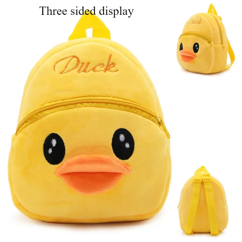 sac à dos de dessin animé mignon pour enfants de 1 à 3 ans, sac à dos en peluche pour les sorties de printemps, sac à dos portable amusant pour la maternelle