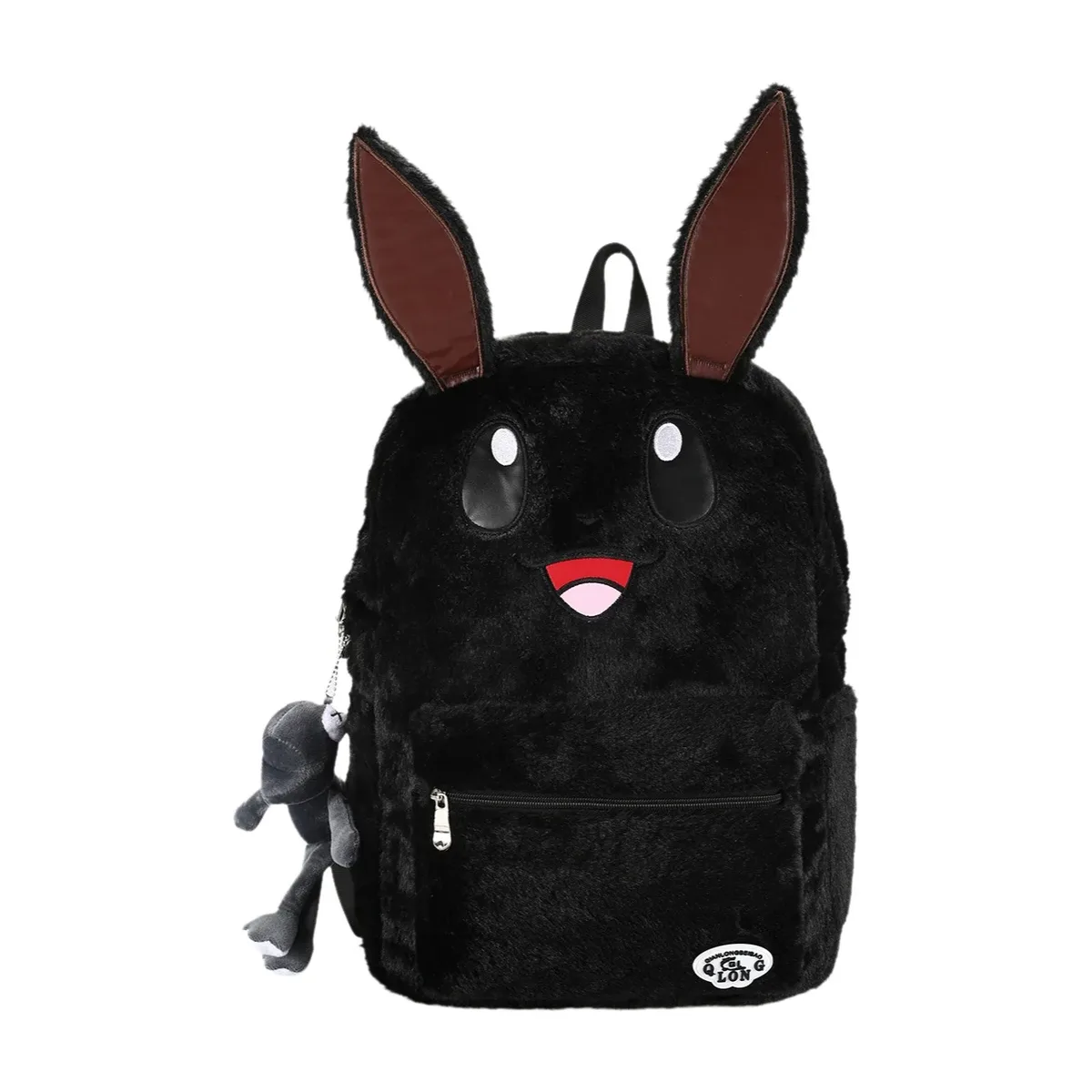 sac à dos en peluche grande capacité eevee dessin animé mignon pour étudiantes, sac à dos double épaule polyvalent et tendance pour l'école