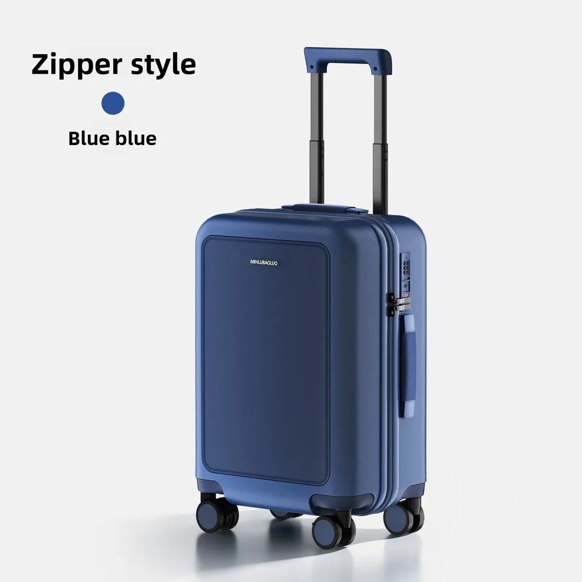 valise de voyage multifonctionnelle 20/24 pouces, élégante, à roulettes silencieuses, pour affaires et cabine