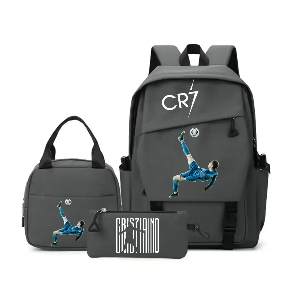sac à dos cr7 pour étudiants, femmes et hommes, sac à dos tendance pour ordinateur portable, sac à dos quotidien pour adolescents, sac messager