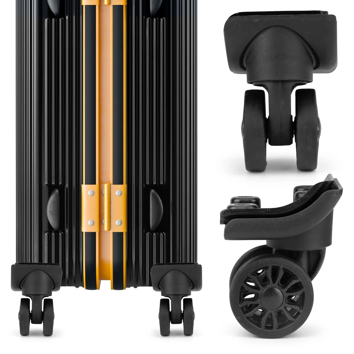 2 pièces st0149 chariot roulette remplacement valise boîte à bagages roues double rangée 360 °   kit de réparation de spinner, roues robustes