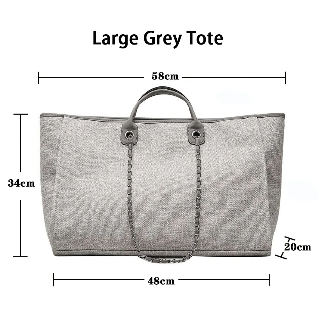 personnaliser monogramme sac fourre-tout grande maman mini toile sac à main sacs de voyage personnalisé chaîne sac à main rayure shopper épaule fourre-tout