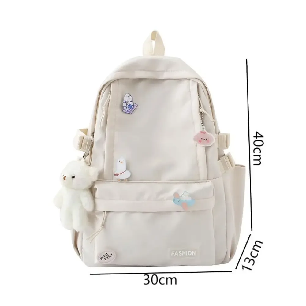 nouveau sac d'école de grande capacité, sac de voyage portable à sangle réglable, sac à dos léger en toile de couleur unie, unisexe