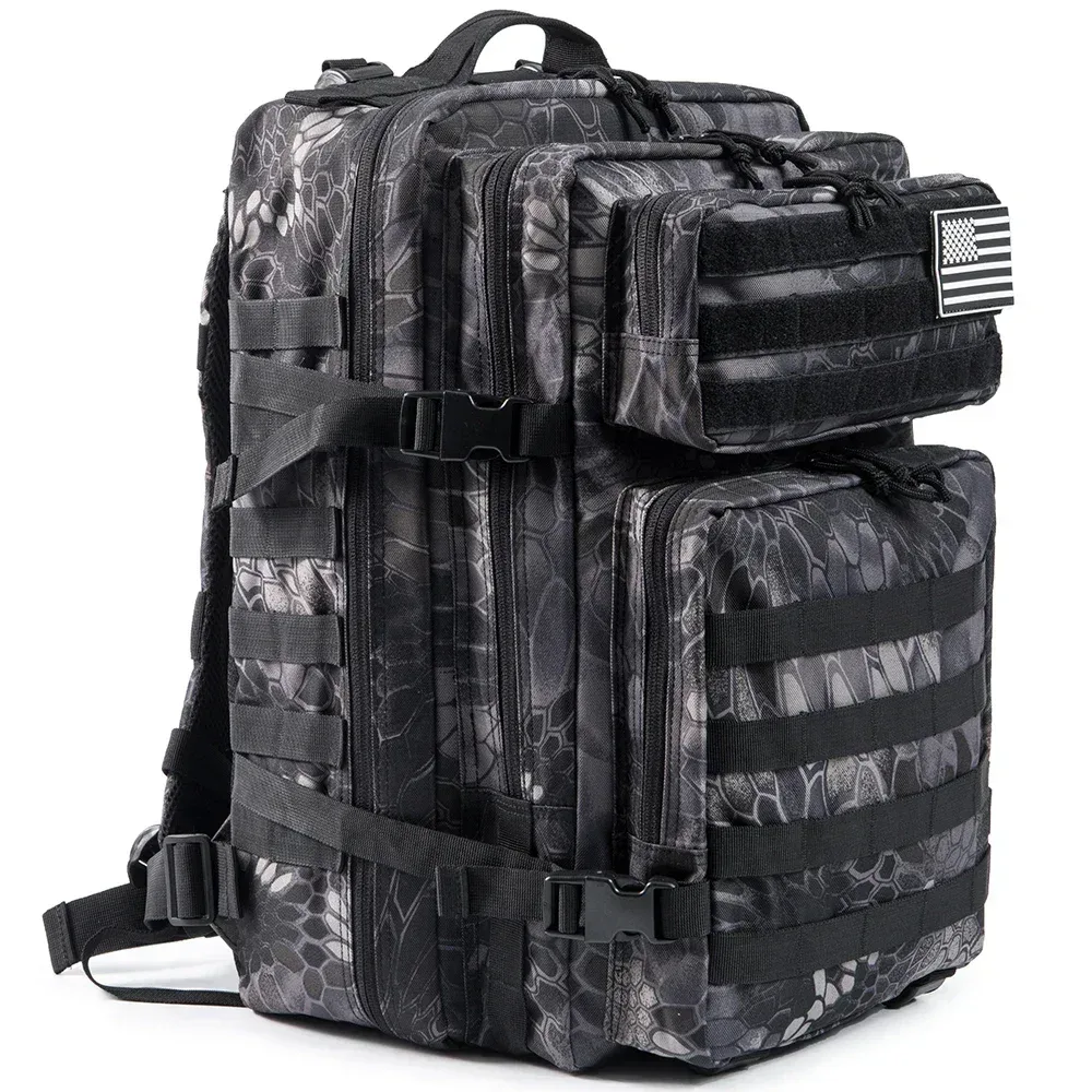 45l sac à dos tactique grande capacité sac à dos extérieur 3 jours fitness sac de randonnée randonnée camping équipement sacs à dos