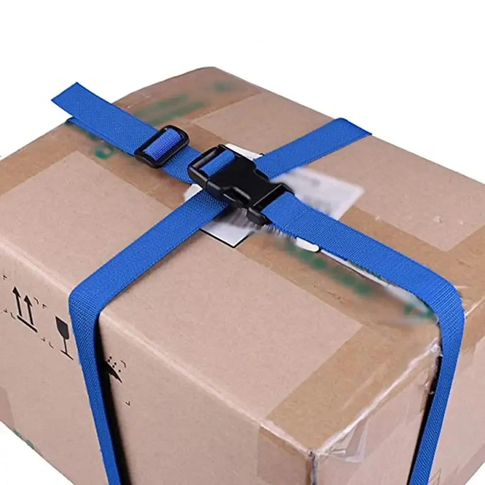 sangles d'emballage de paquet de bagages en nylon réglables, ceinture de protection, sangles de valise, environnement