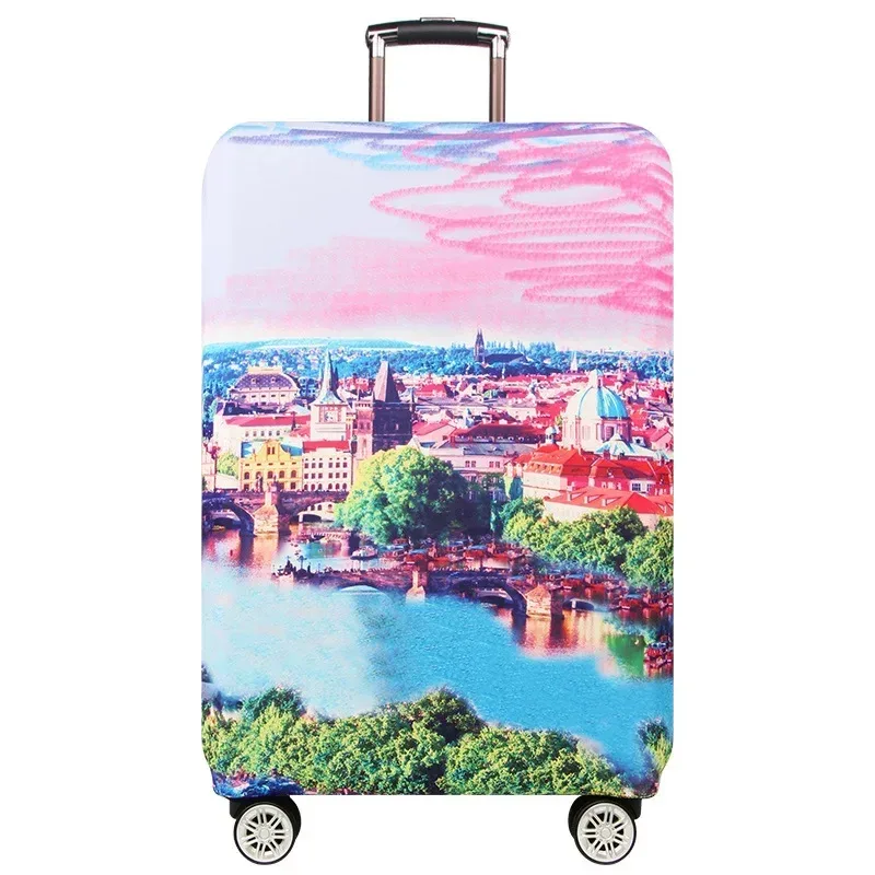 housse de protection pour valise de voyage, accessoires de voyage, housse anti-poussière élastique pour bagages, applicable à une valise de 18 à 32 pouces