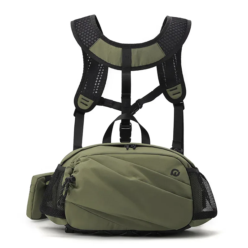 nouveau sac à dos unisexe été voyage en plein air sac de taille multifonctionnel léger sport cyclisme sac de poitrine pour hommes et femmes