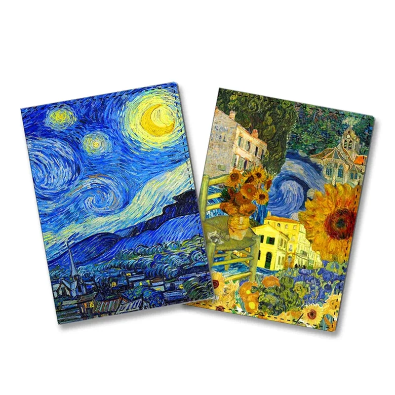 couverture de passeport créative van gogh, peinture à l'huile, accessoires de voyage pour femmes et hommes, design de nuit étoilée, porte-passeport protégé, nouvelle collection