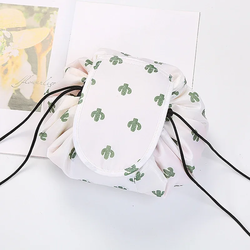 sacs de rangement de voyage pour maquillage, trousse de toilette portable étanche, organiseur de beauté, pochette de maquillage pour femme, sac cosmétique à cordon