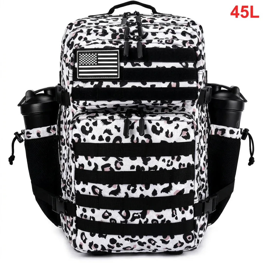 sac dos oxford université camouflage kaki noir bandes velcro ceinture coussin air imperméable usage voyage randonnée camping