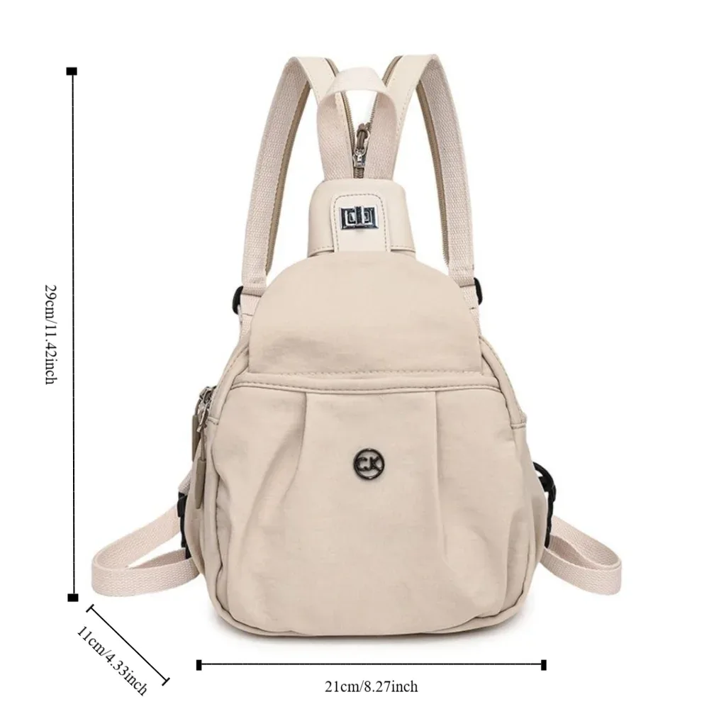 sac à dos polyvalent en nylon, sac à bandoulière étanche de grande capacité, sac de poitrine léger multifonctionnel, sac polochon
