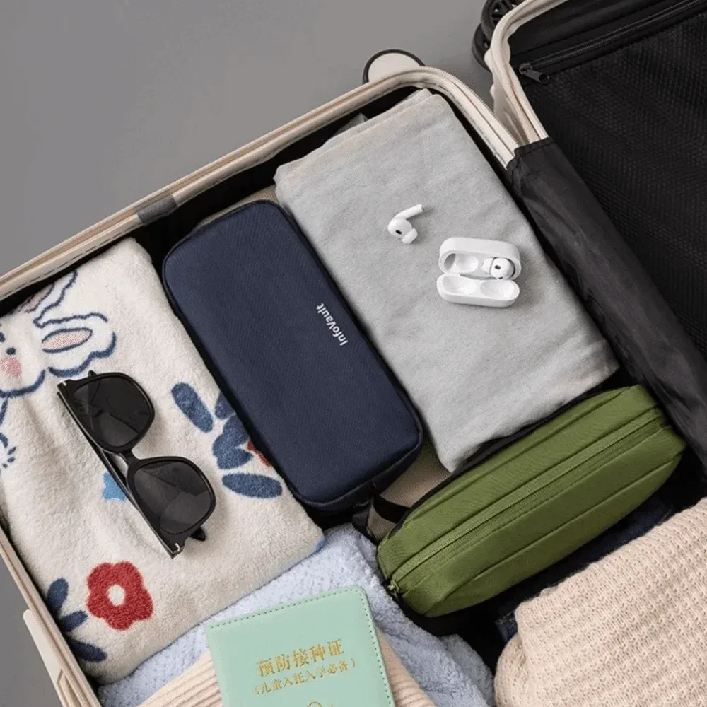 étui de voyage résistant à l'eau pour l'extérieur, en tissu oxford, grande capacité, sac de rangement pour câbles, organiseur de câbles portable