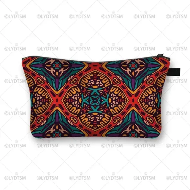 trousse à cosmétiques imprimée pour femmes africaines, sacs de maquillage pour dames afro, étui à cosmétiques pour filles, rangement portable pour rouge à lèvres, sacs de voyage, mode
