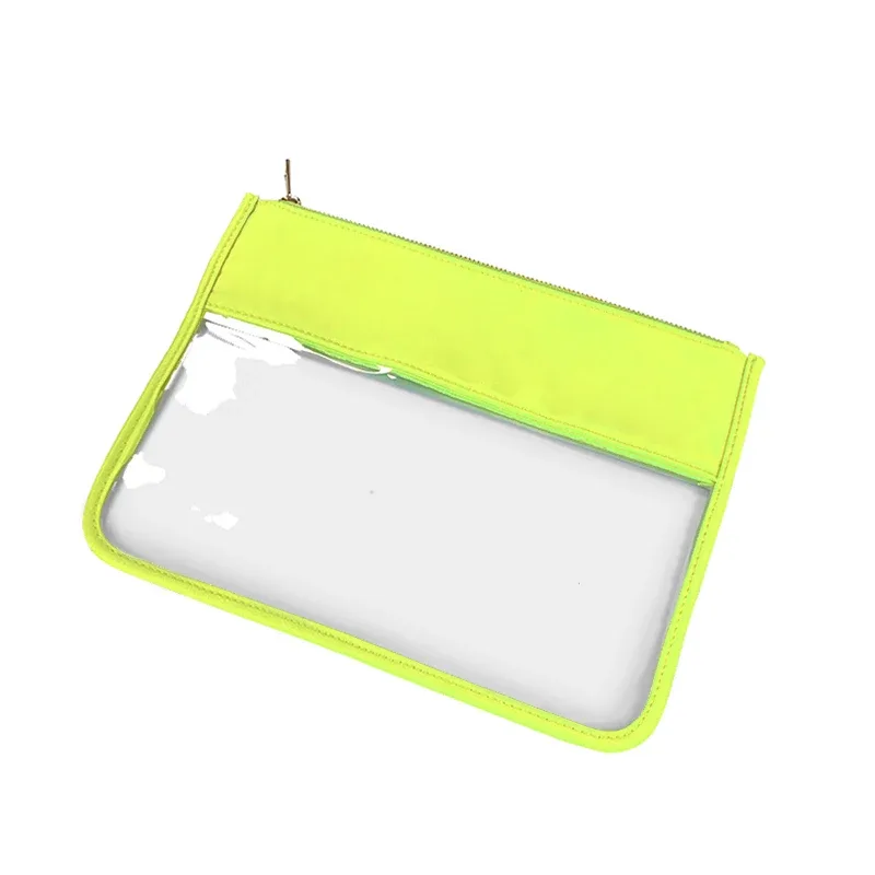 pochette classique en pvc transparent, sac de voyage transparent étanche pour cosmétiques, rouges à lèvres, brosse, sac à main en plastique avec fermeture éclair, organisateur de maquillage de toilette