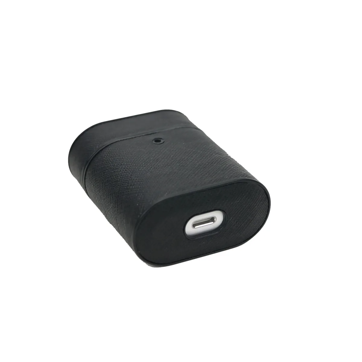 boîte en cuir saffiano personnalisée pour airpods 1/2 pro, housse de protection pour écouteurs apple air pods 2 pro