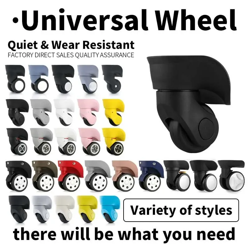 roue à bagages roues de remplacement accessoires de valise roulettes universelles valise à bagages roulante accessoires à roulettes sacs roulette
