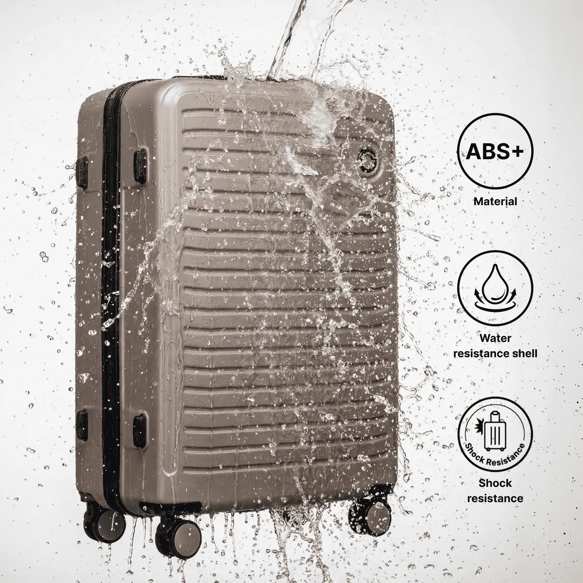 valise grande taille xxl, dimensions environ 75x50x30 cm ou 64.5x44x26.5 cm ou cabine 55x40x20 cm / haute qualité, 28 "24" 20 " au choix, valise abs + bagage cabine, valise de voyage avec serrure à combinaison et roulettes 360° ° 4 roues doubles