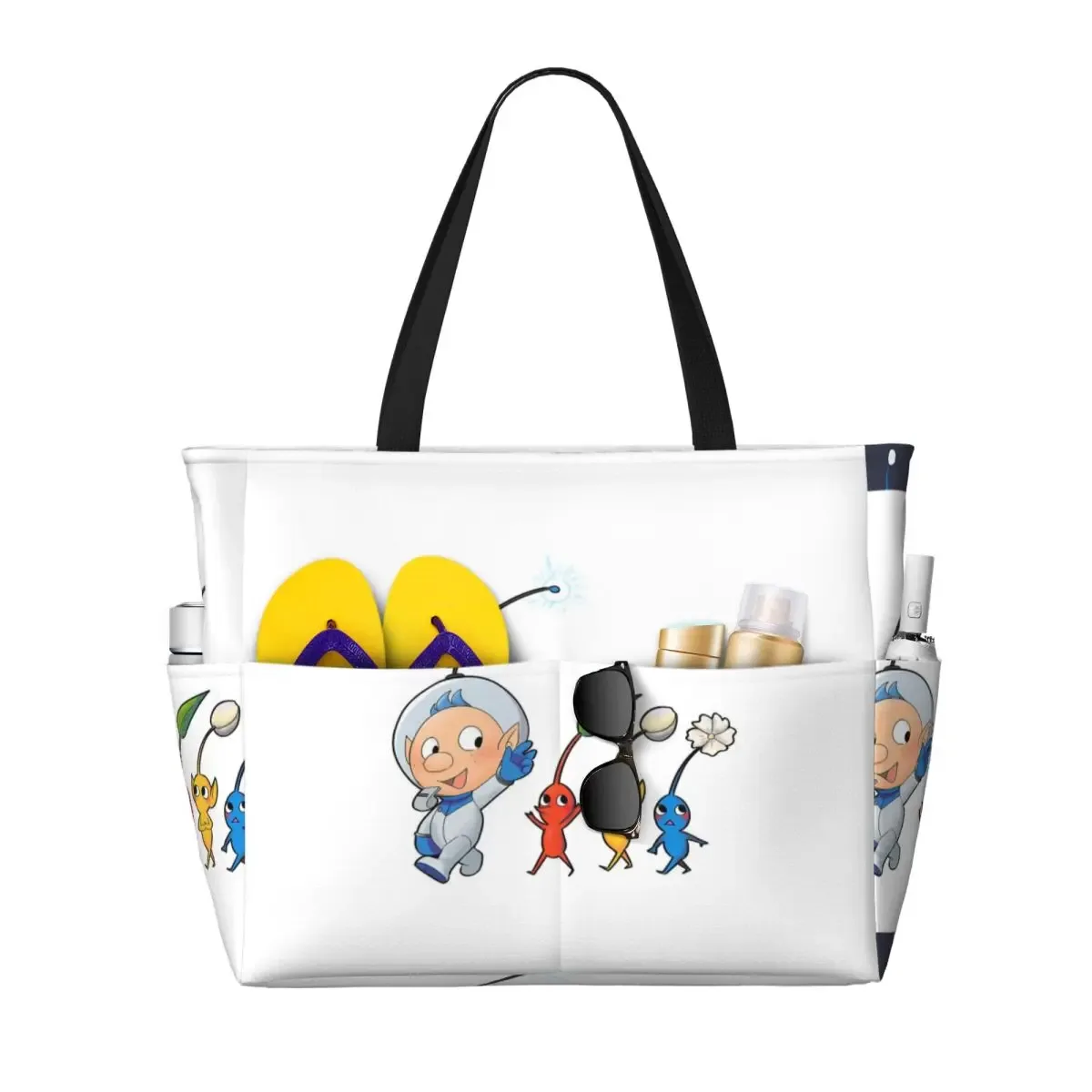 pikmin sac fourre-tout de plage sport gym yoga duffle grand sac fourre-tout femmes sac de voyage sac de fitness