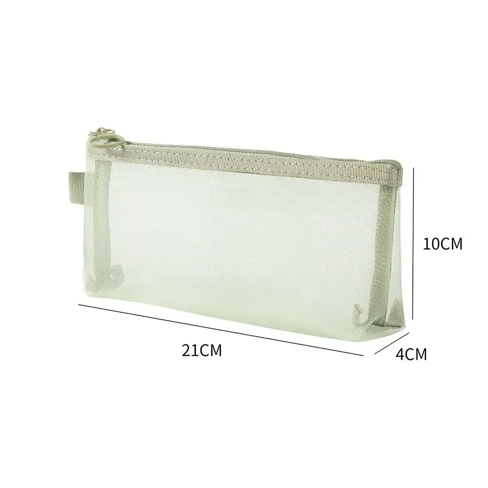 nouveau sac cosmétique en maille de grande capacité, porte-monnaie portable transparent, sac multifonctionnel en maille pour brosse cosmétique