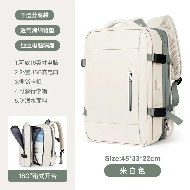 sacs à dos de charge multifonctionnels de grande capacité, sacs d'affaires, sac à dos de voyage extensible en avion, sac pour ordinateur portable, bagages, nouveau