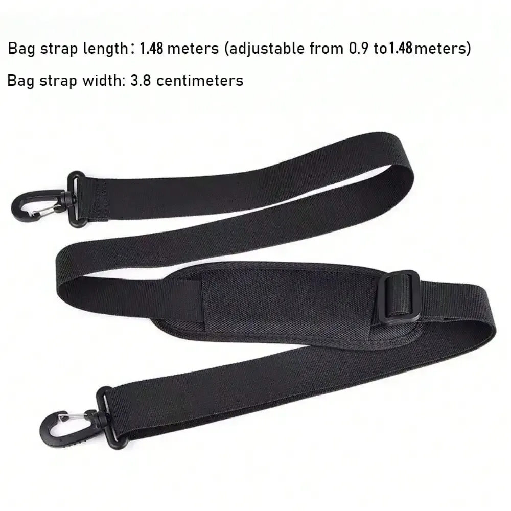 bandoulière minimaliste en nylon pour sac à bandoulière, sangle d'épaule élargie réduisant la pression, bandoulière de couleur unie à la mode