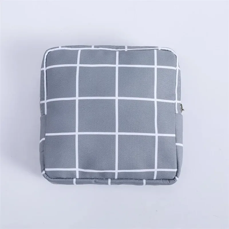 trousse polyester cosmétique gris fleuri rose blanc bleue pliante extensible voyage femmes maquillage organisateur