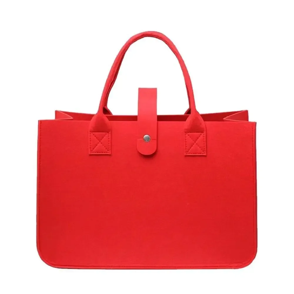 sac momie portable de grande capacité pour femmes, sac à bandoulière en feutre simple, sacoche de couleur unie, sac à main de voyage décontracté