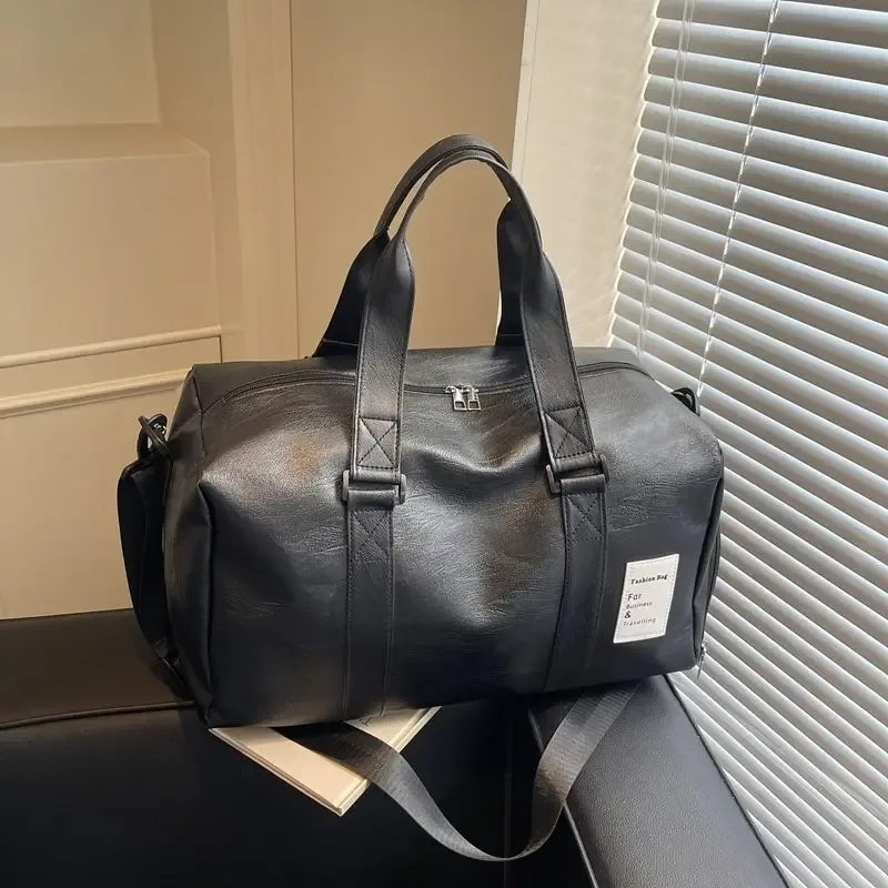 sac de sport sacs de sport en cuir sacs secs et humides pour hommes femmes formation pour chaussures fitness yoga voyage bagages sac de sport à bandoulière