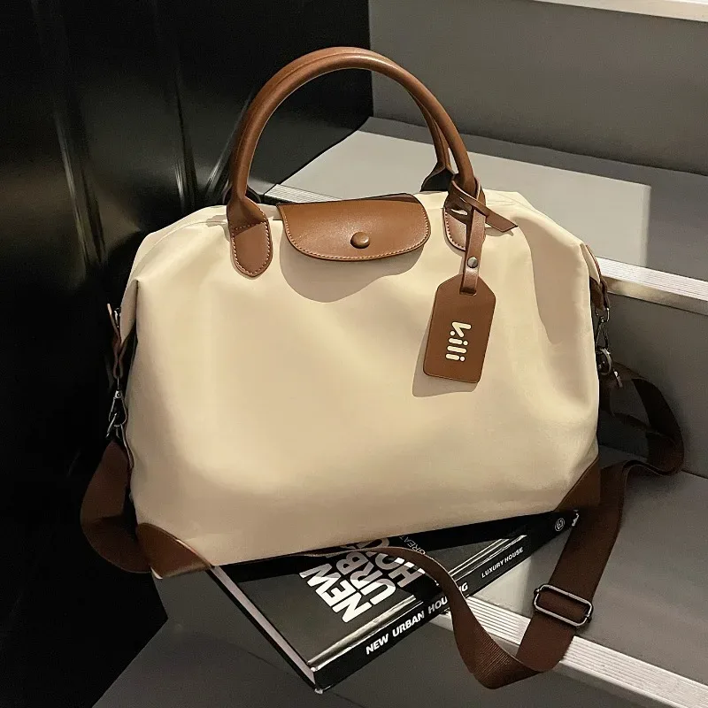 grand sac de voyage avec compartiment sec/humide, idéal pour la gym, le yoga, les week-ends, les séjours d'une nuit, bagage cabine avec compartiment à chaussures, sac à bandoulière