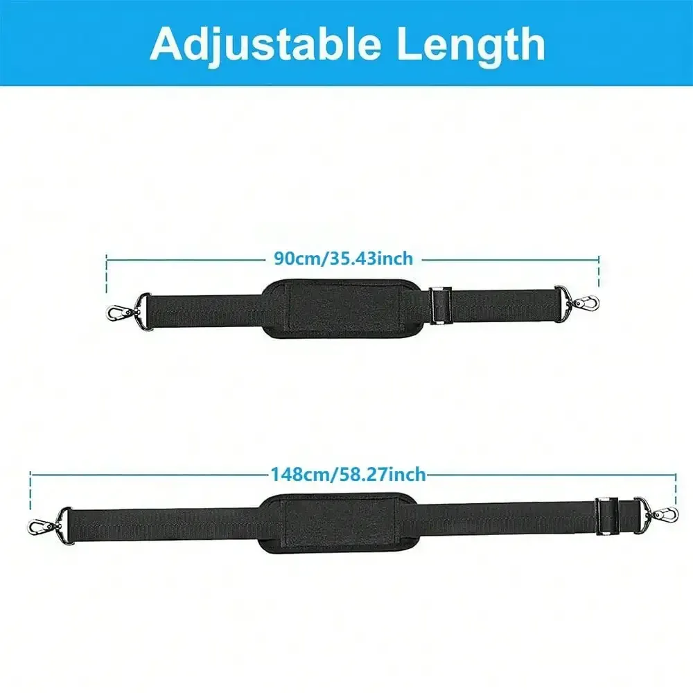 bandoulière minimaliste en nylon pour sac à bandoulière, sangle d'épaule élargie réduisant la pression, bandoulière de couleur unie à la mode