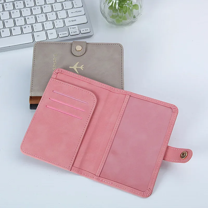 couverture de passeport personnalisée avec nom sur la couverture, motif avion, porte-passeport avec texte personnalisé, étui pour homme et femme, portefeuille pour documents de voyage